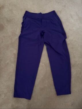 Athleta Deep Purple Ankle-Length Performance Pants